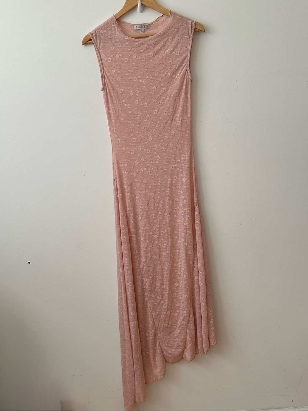HYFVE Asymmetrical Fairy Coquette Midi Slip Dress Glam Romantic Pink Small